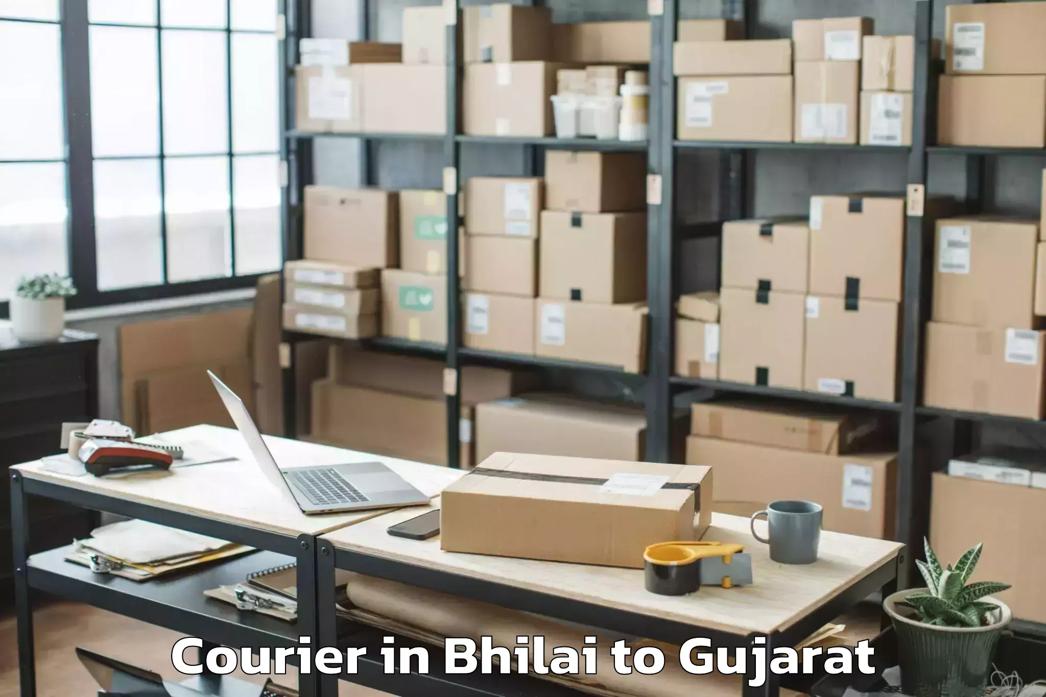 Bhilai to Gujarat University Of Transpla Courier Booking